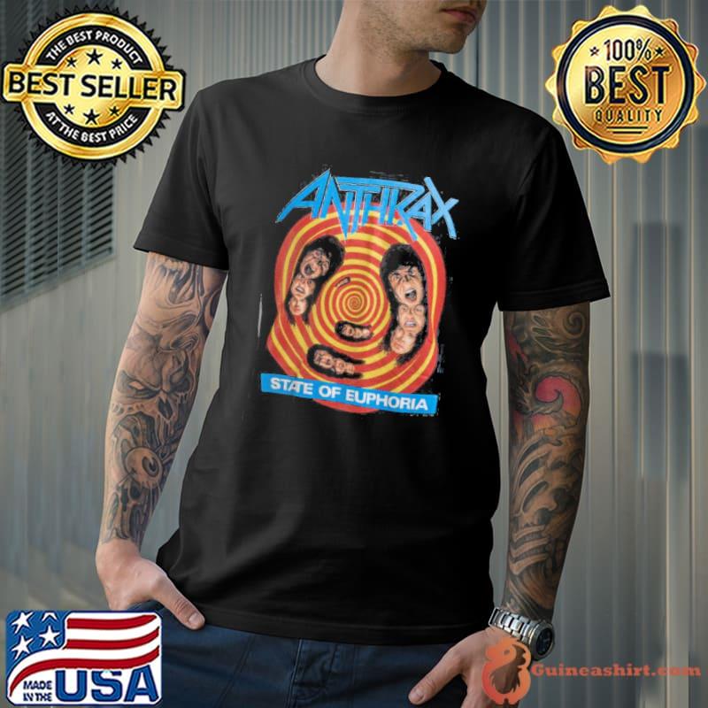 Vintage 1988 Anthrax State Of Euphoria Tour T-Shirt Unisex