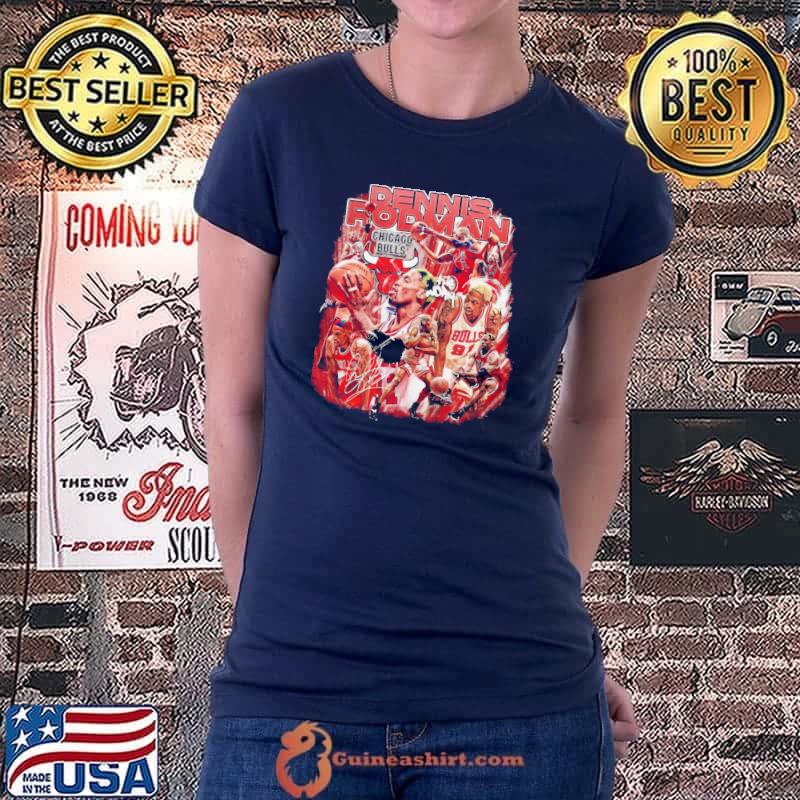 Vintage dennis rodman bootleg basketball player shirt