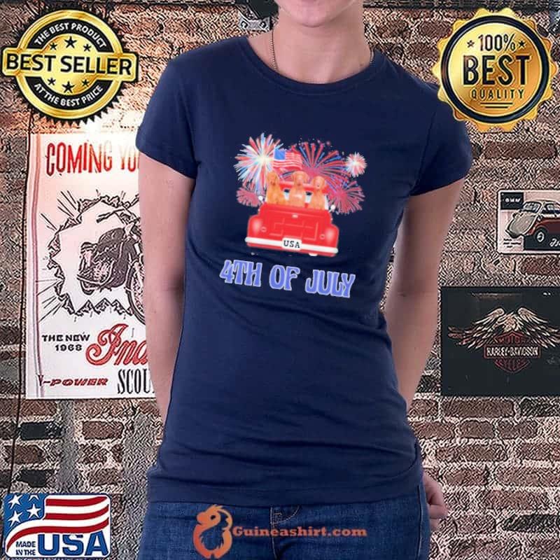 Vizsla 4th of july American flag shirt