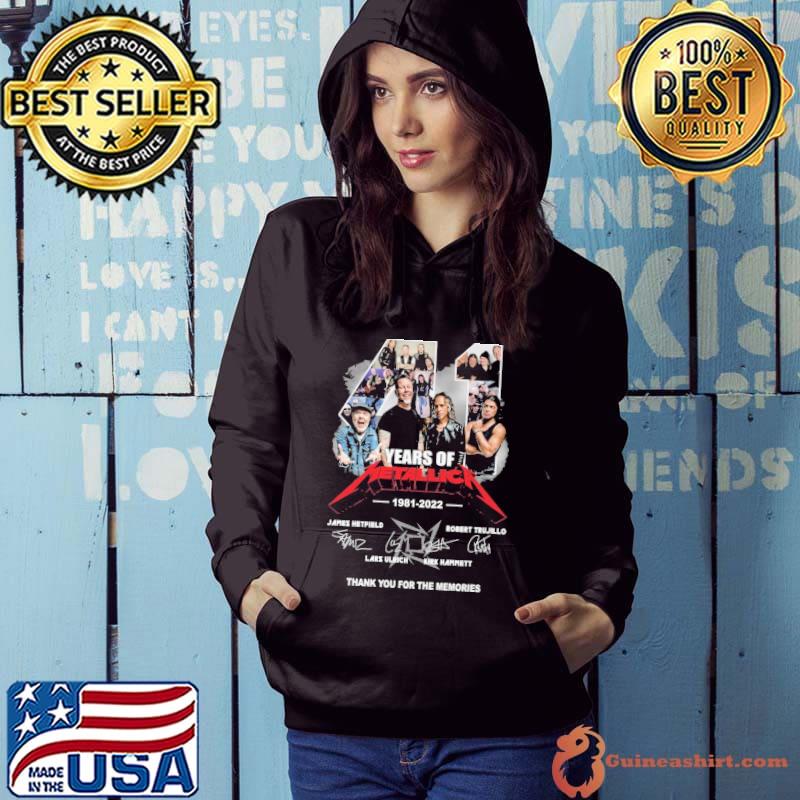 41 Years Of Metallica 1981 2022 Thank You For The Memories Shirt