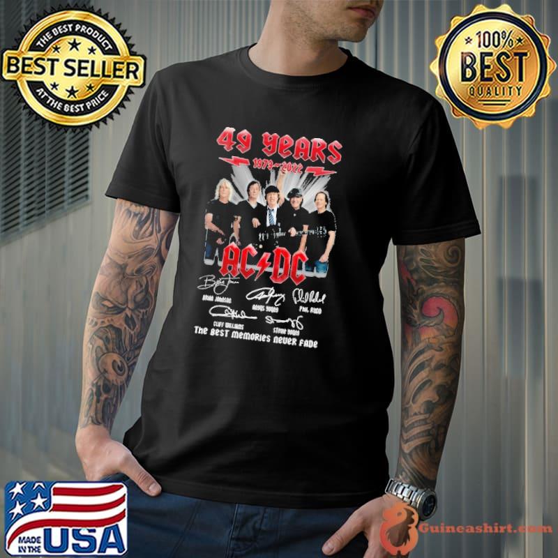 49 Years 1979 2022 ACDC The Best Memories Never Fade Shirt