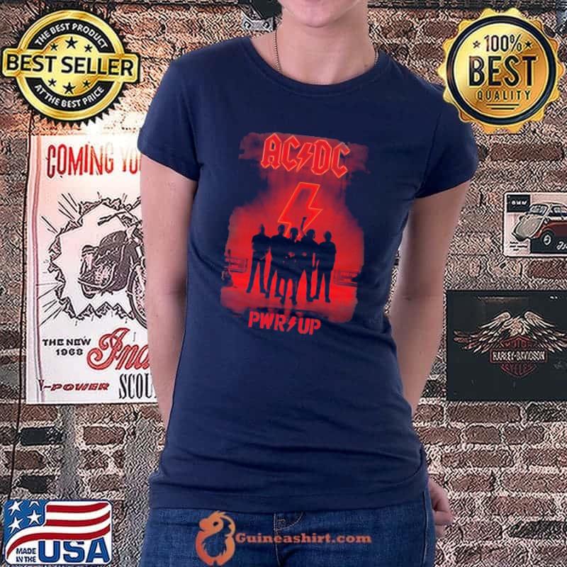 ACDC PWR up Shirt Ladiestee