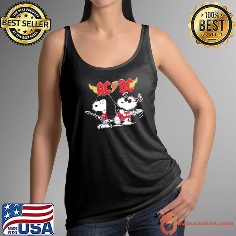 ACDC Snoopy Rock Shirt Tank Top