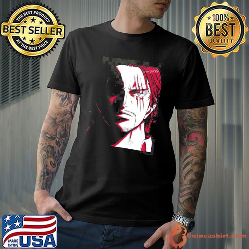 Anime one piece shanks design shirt