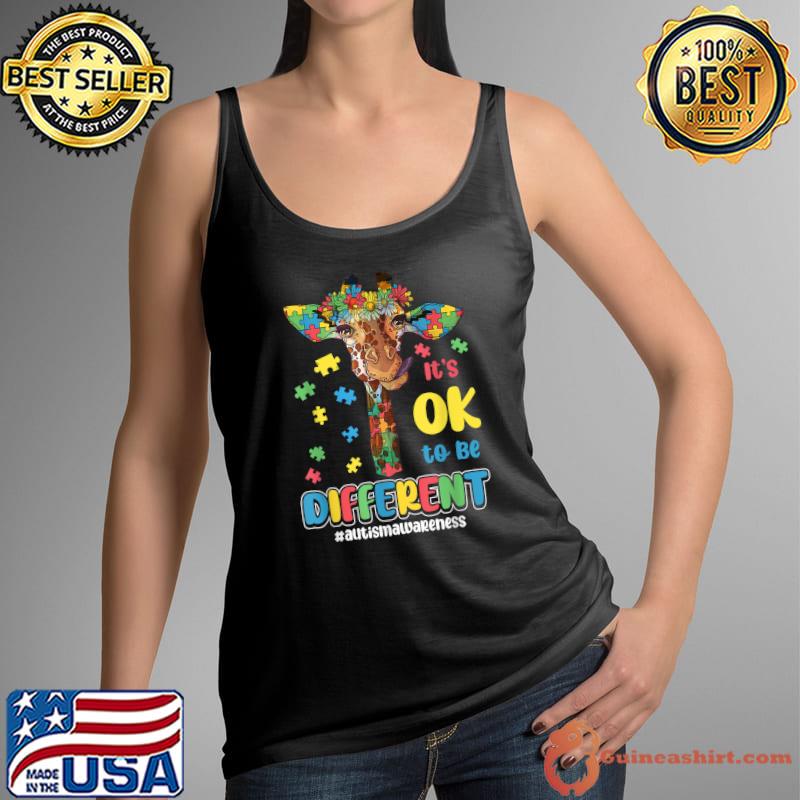 Autism Awareness Acceptance Women Kid Its Ok To Be Different T-Shirt Tank Top