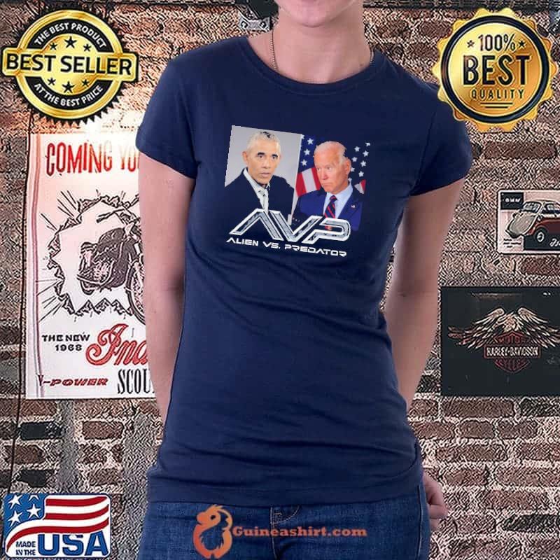 AVP Alien Vs Predator Obama Joe Biden Shirt Ladiestee