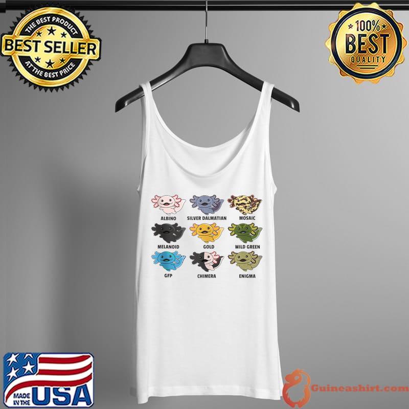 Axolotls of the world Sweet Animals Kawaii Axolotl T- Tank Top