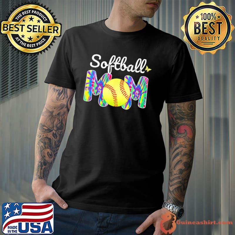 Baseball Mom Love Tie Dye Softball Mom Mothers Day 2022 T-Shirt