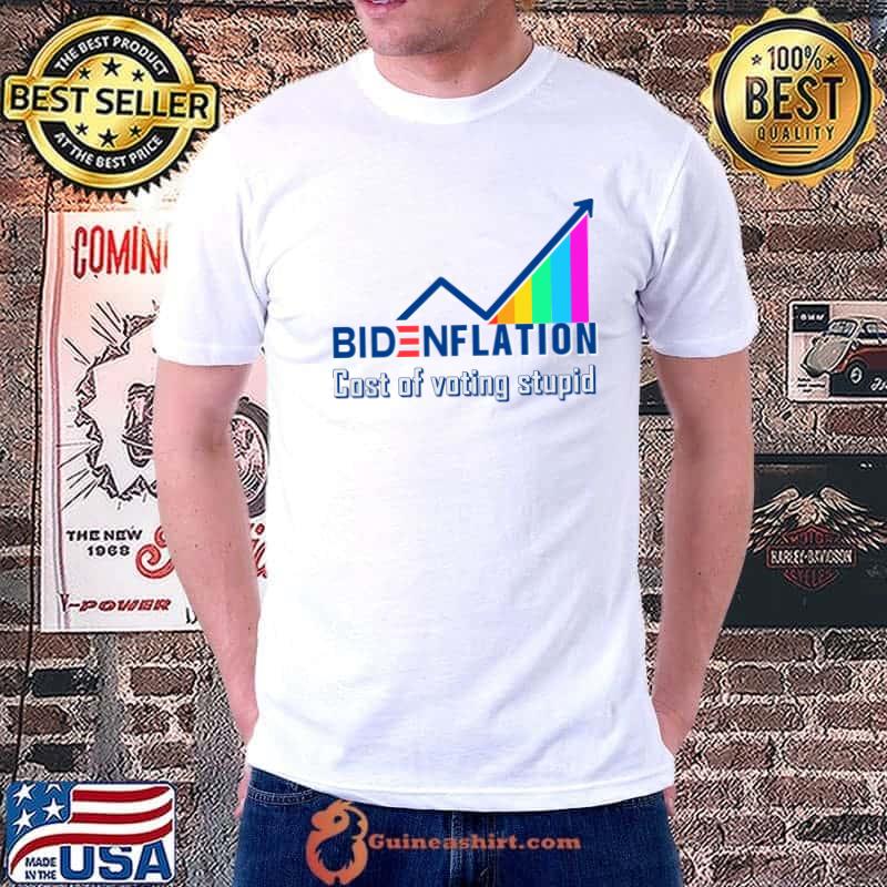 Bidenflation cost of voting stupid inflation graph Classic T-Shirt