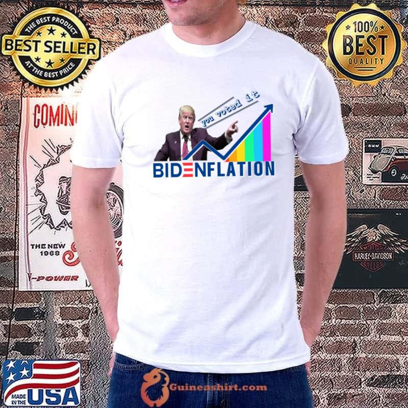 Bidenflation you voted it Trump inflation graph Classic T-Shirt