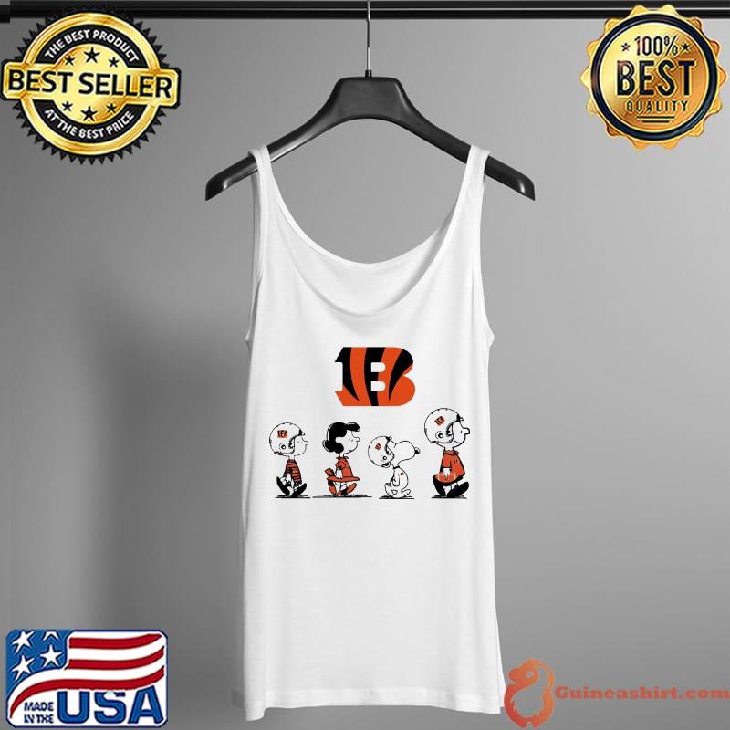 Cincinnati Bengals Charlie Friend And Snoopy Shirt Tank Top