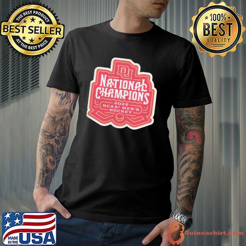 Denver pioneers national champions 2022 ncaa men's hockey shirt