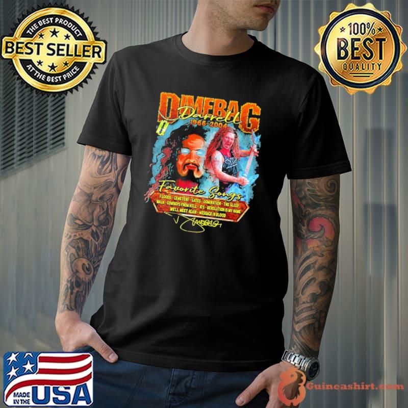 Dimebag Darrell 1966 2004 Favorite Songs shirt