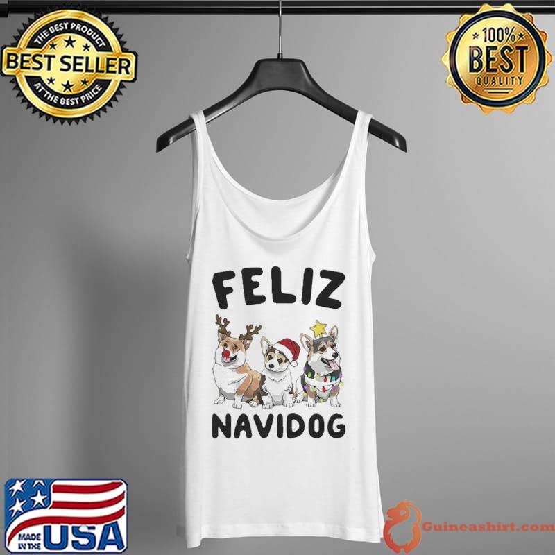 Feliz navidog pug funny dog lover christmas gift xmas Tank Top