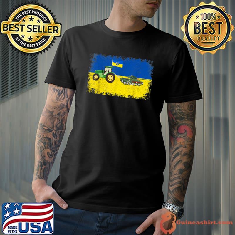 Funny Ukrainian Farmer Steals Tank Ukraine T-Shirt