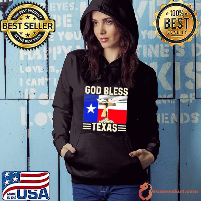 God Bless Texas Flag Hoodie