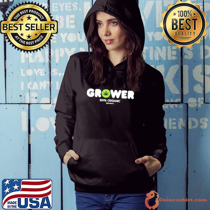 Grower weed marijuana hemp wizards 100% organic Hoodie