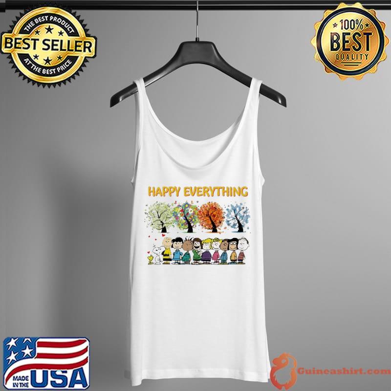 Happy Everything Snoopy And Charlie Shirt Tank Top
