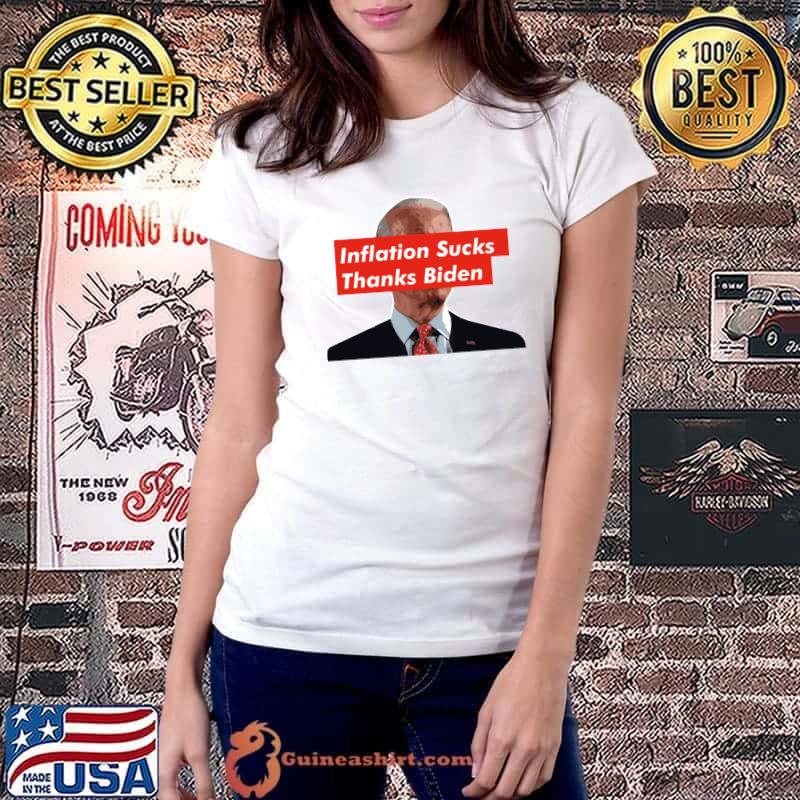 joe biden Inflation Sucks Thanks Biden - Biden Is A Laughing stock Classic T-Shirt Ladiestee