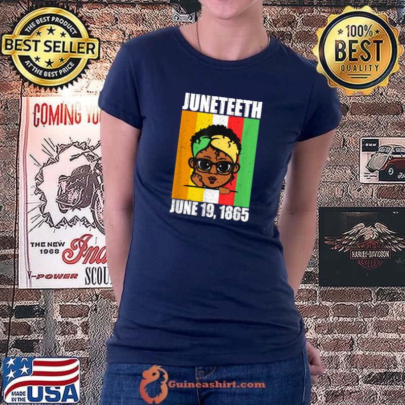 Juneteeth Kid Black Pride Freedom Independence Day T-Shirt Ladiestee