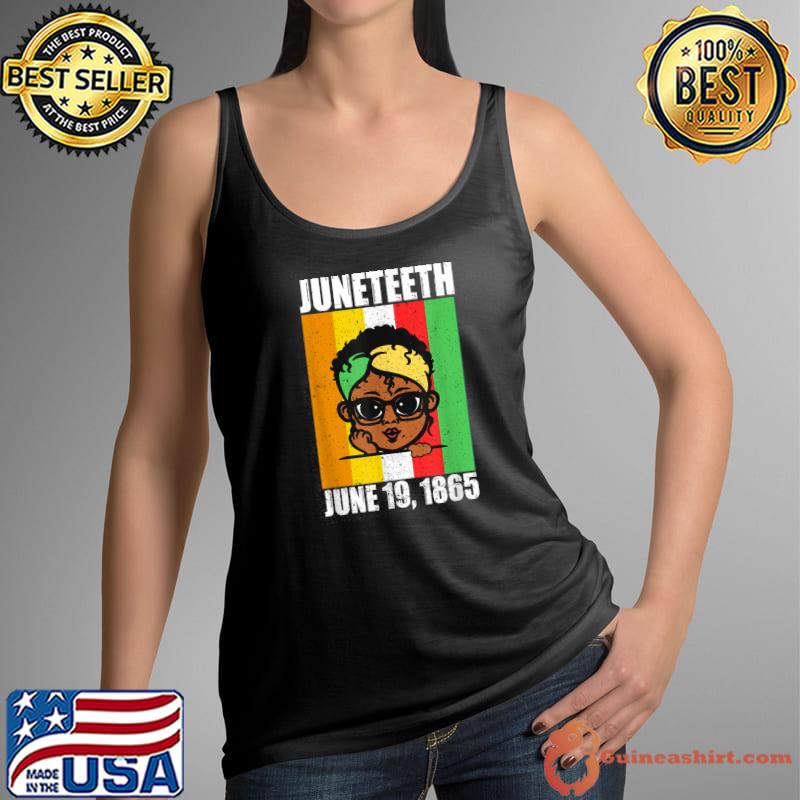 Juneteeth Kid Black Pride Freedom Independence Day T-Shirt Tank Top