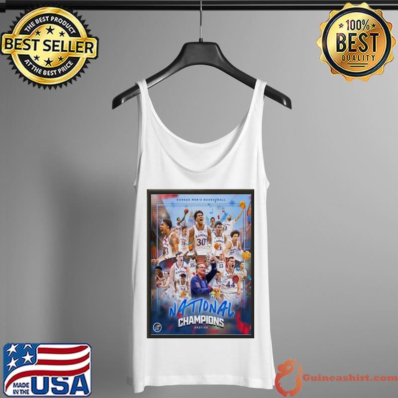 Kansas Jayhawks 2022 Basketball National Champions Poster Shirt Tank Top