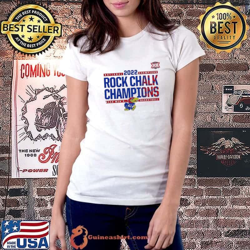 Kansas Jayhawks Rock Chalk Champions Shirt Ladiestee