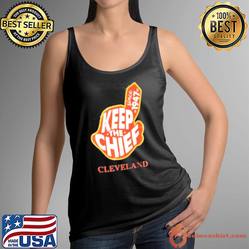 Keep Back The Chief Cleveland Indians Shirt Chief Wahoo Logo Tank Top
