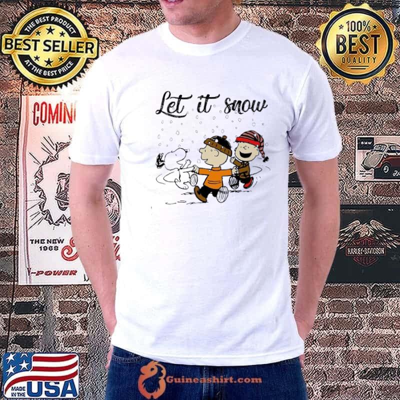 LEt It Snow Snoopy And Charlie Shirt