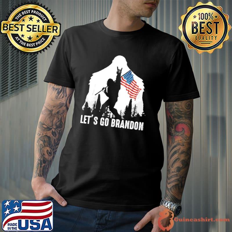 Let's go brandon bigfoot sasquatch alien lovers men women shirt