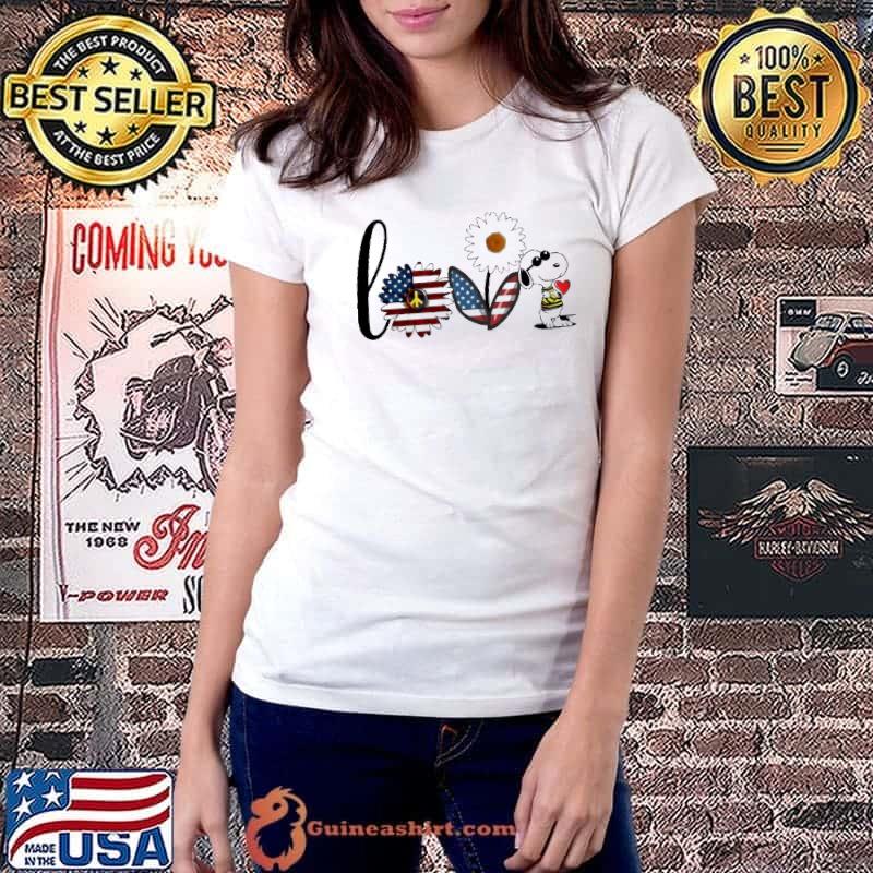 Love Snoopy America Shirt Ladiestee
