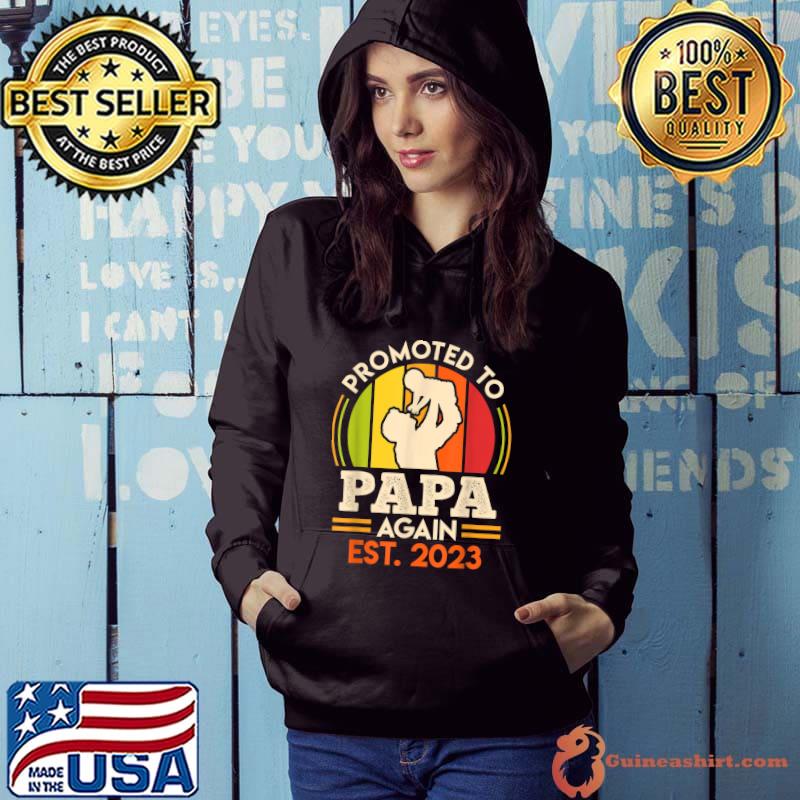 Mens Second child 2023 Dad of two 2 children father T-Shirt Hoodie