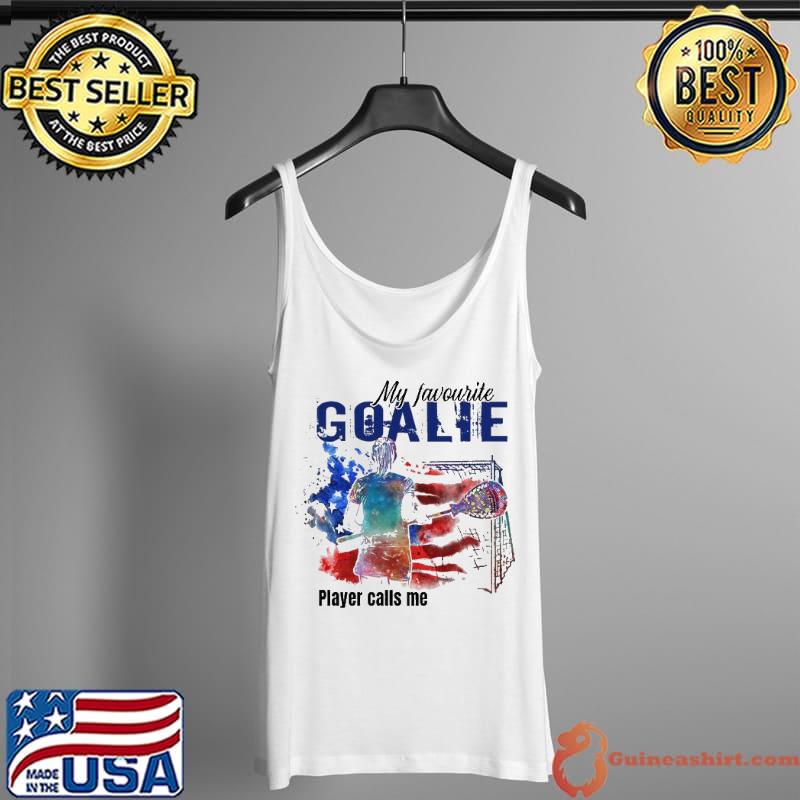 My Favorite Goalie Player Calls Me Watercolor Shirt Tank Top