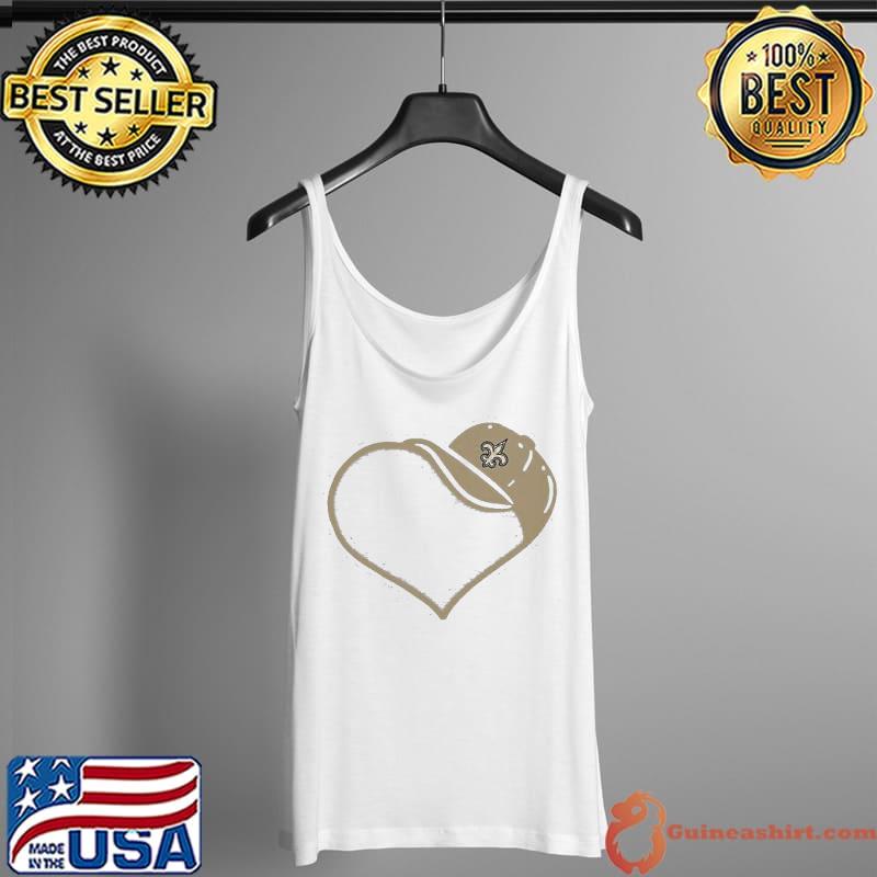 New Orleans Saints Heart Shirt Tank Top