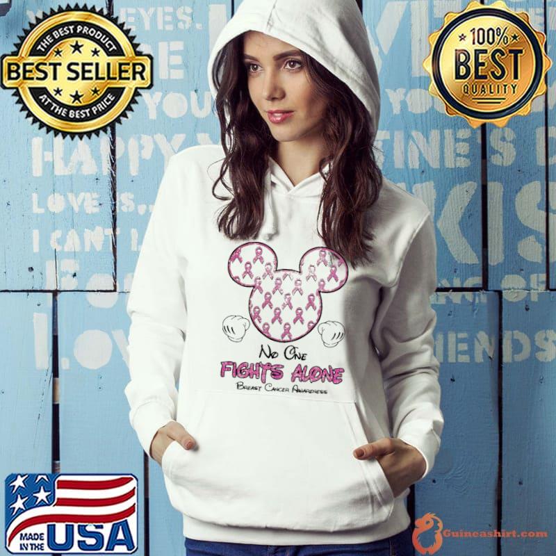 No One Fights Alone Breast Cancer Awareness Shirt