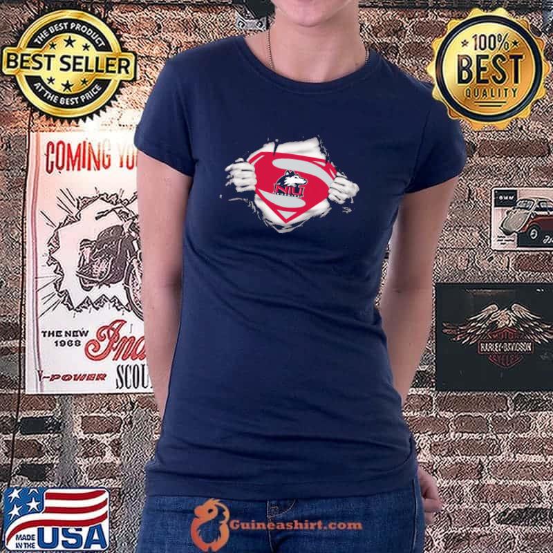 Northern Illinois Super Man T-Shirt Ladiestee
