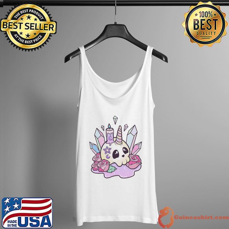 Occult skull kawaiI pastel goth cute creepy Tank Top