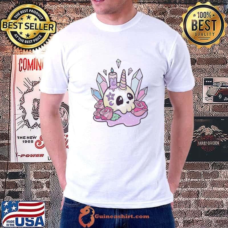 Occult skull kawaiI pastel goth cute creepy shirt