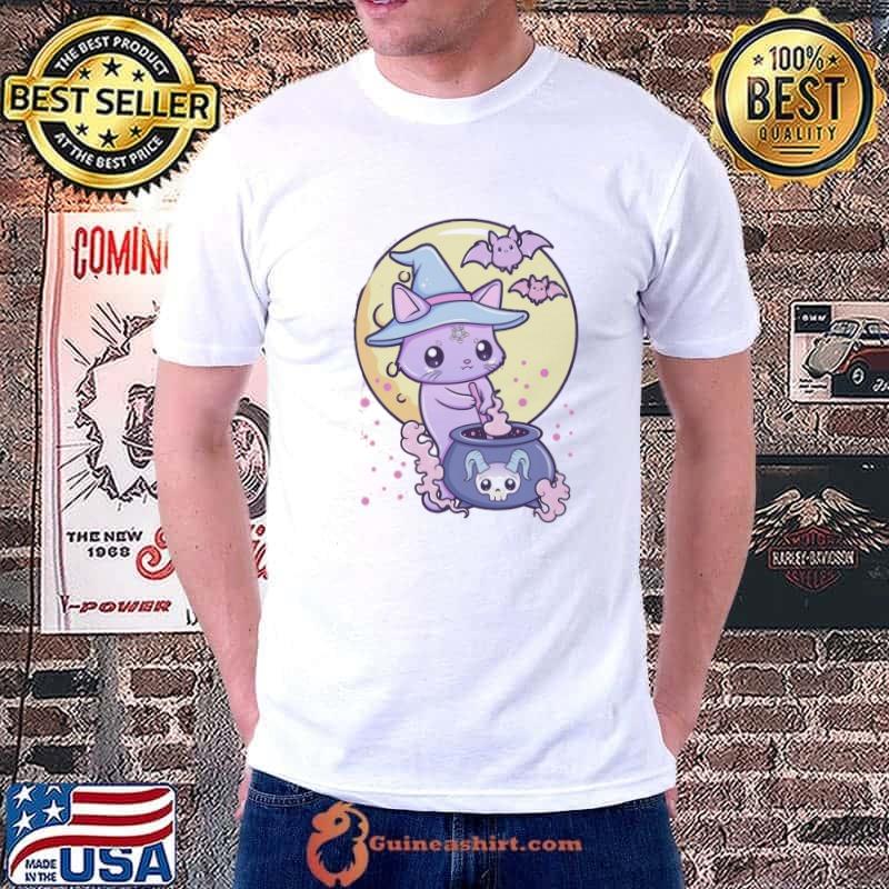 Occult witch cat kawaiI pastel goth cute creepy shirt