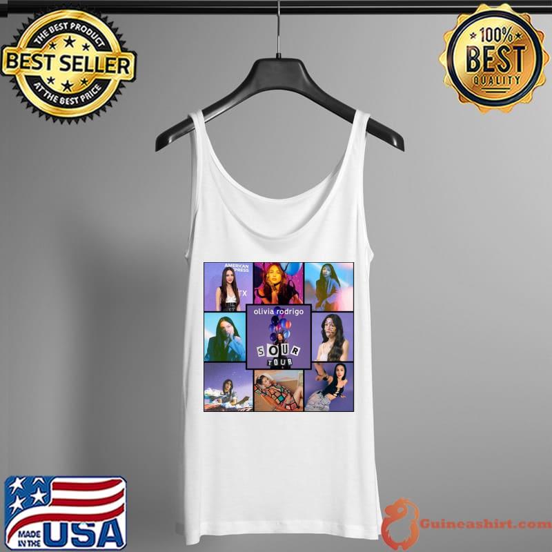 Olivia rodrigo collage sour tour Tank Top