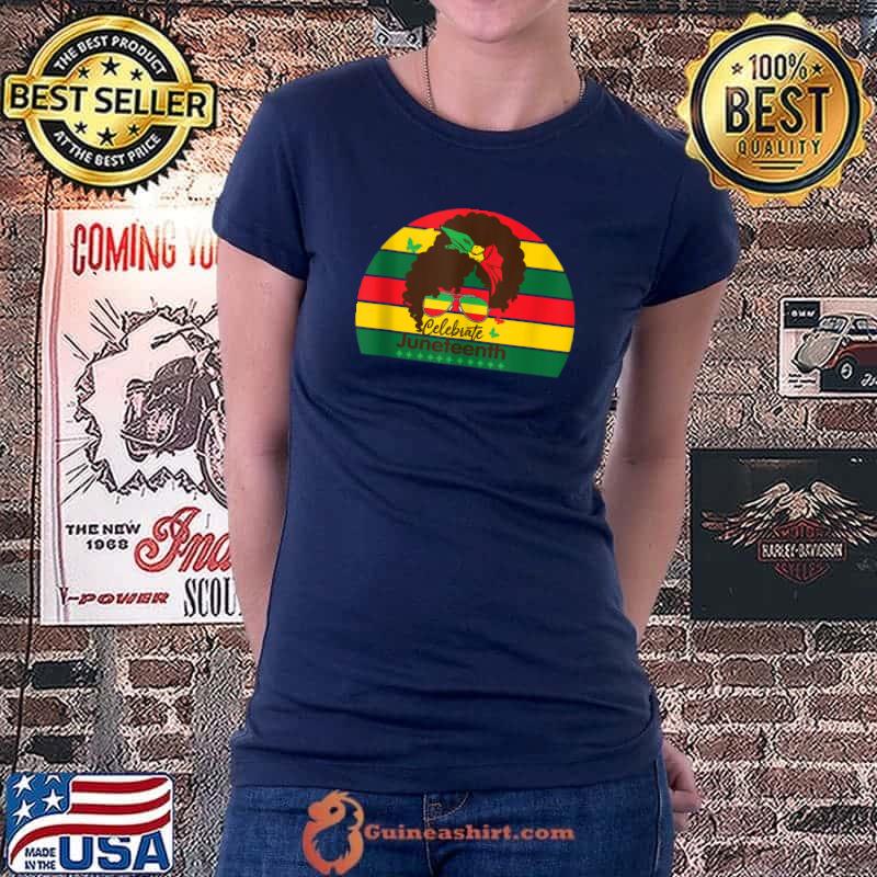 Peace Love Juneteenth Heart June Teenth Black African T- Ladiestee