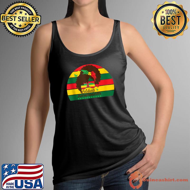 Peace Love Juneteenth Heart June Teenth Black African T- Tank Top