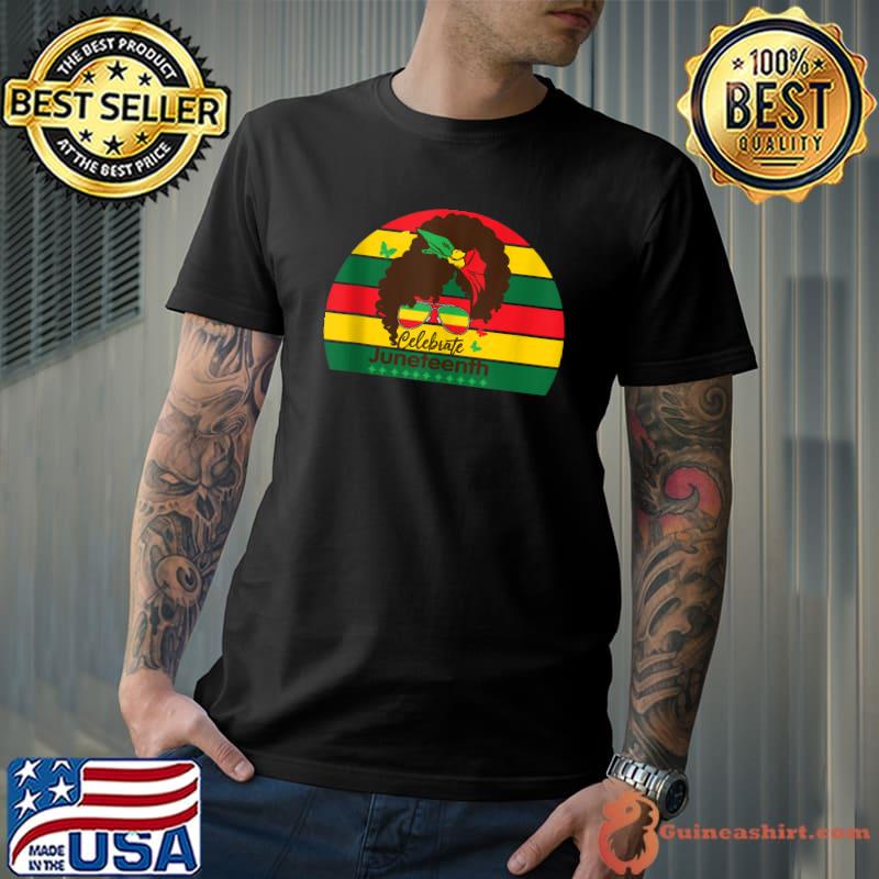 Peace Love Juneteenth Heart June Teenth Black African T-shirt
