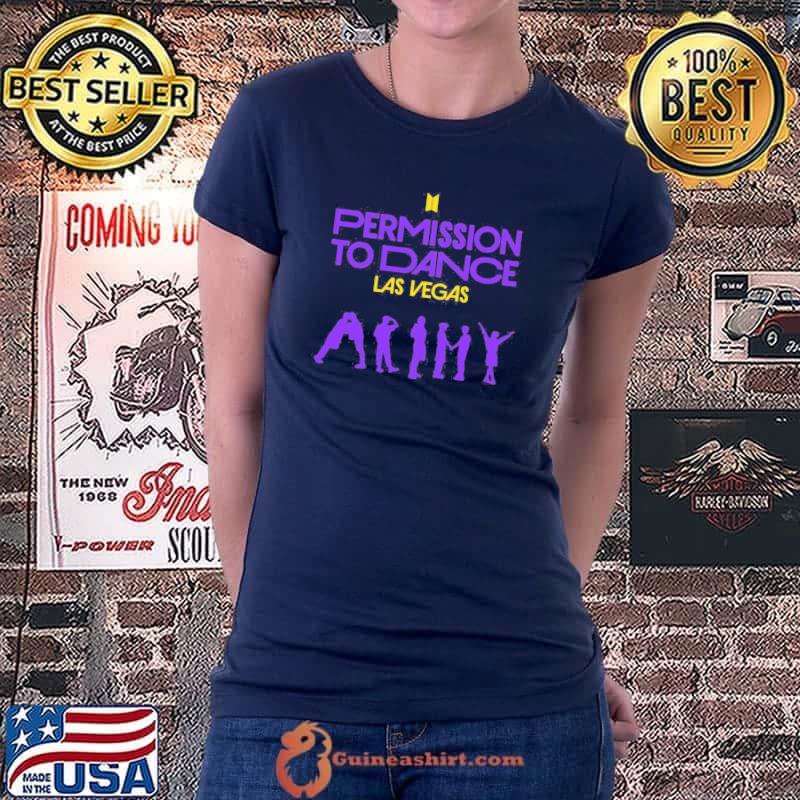 Permission to dance concert bts army silhouette purple Ladiestee