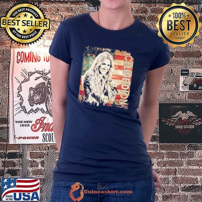 Retro celine dion flag American country music Ladiestee
