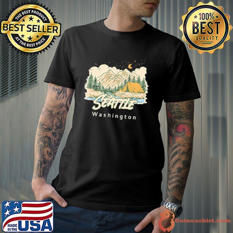 Retro hiking outdoors hike camping shirt