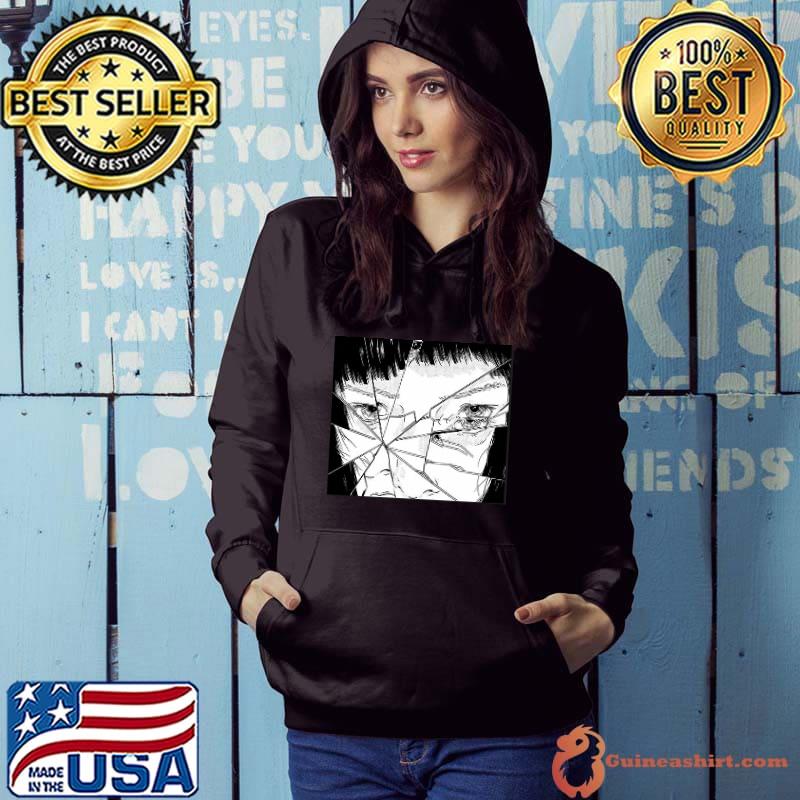 Ripped face horror anime Hoodie