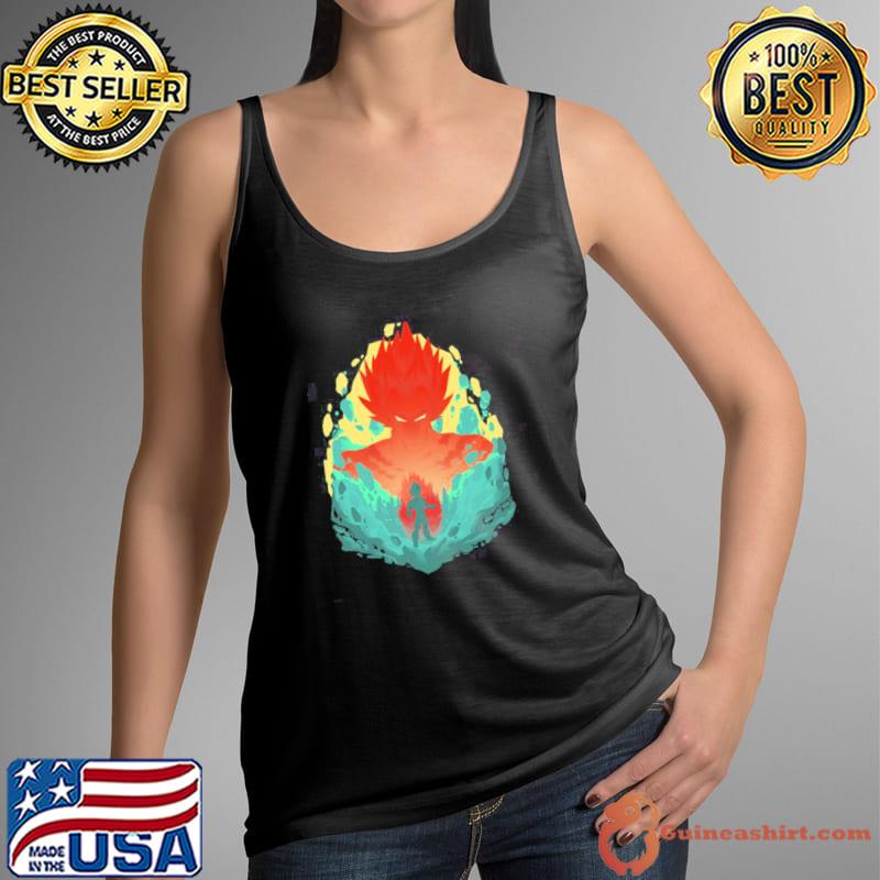 Rival saiyan vegeta dragon ball anime Tank Top