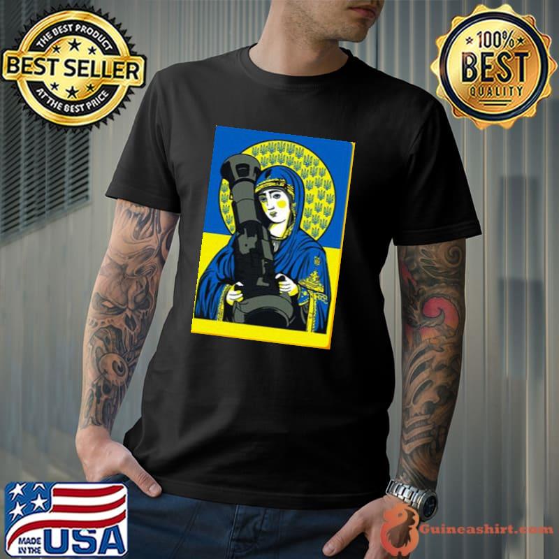 Saint javelin the protector of Ukraine flag shirt