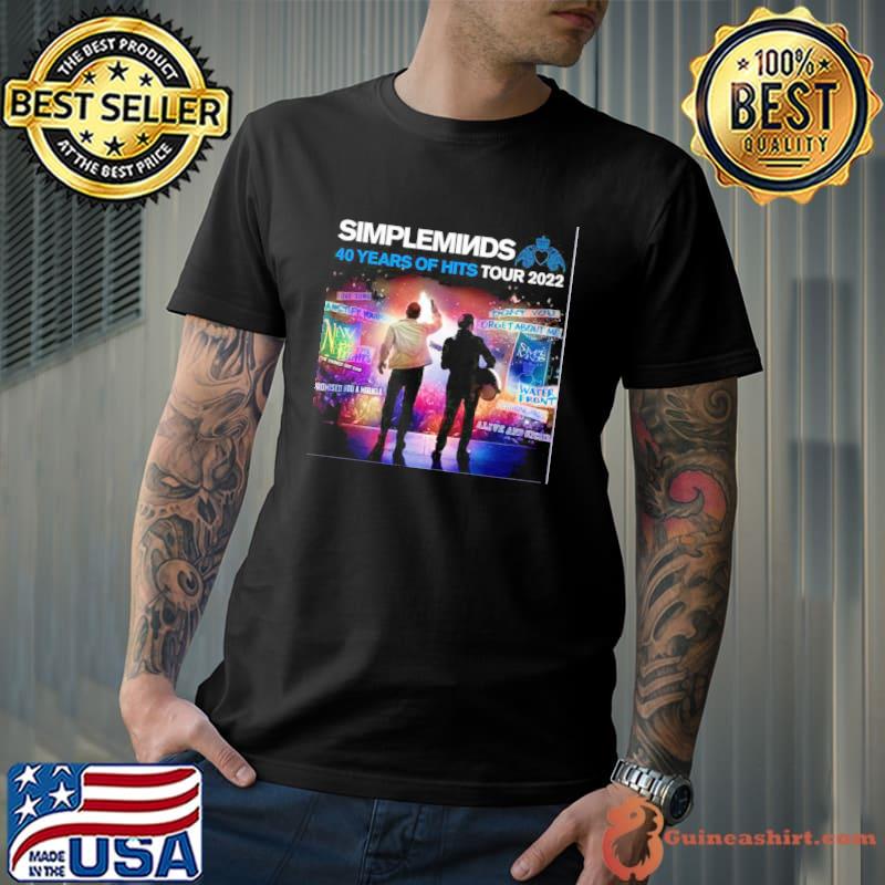 Simple minds 40 years of hits American tour 2022 shirt